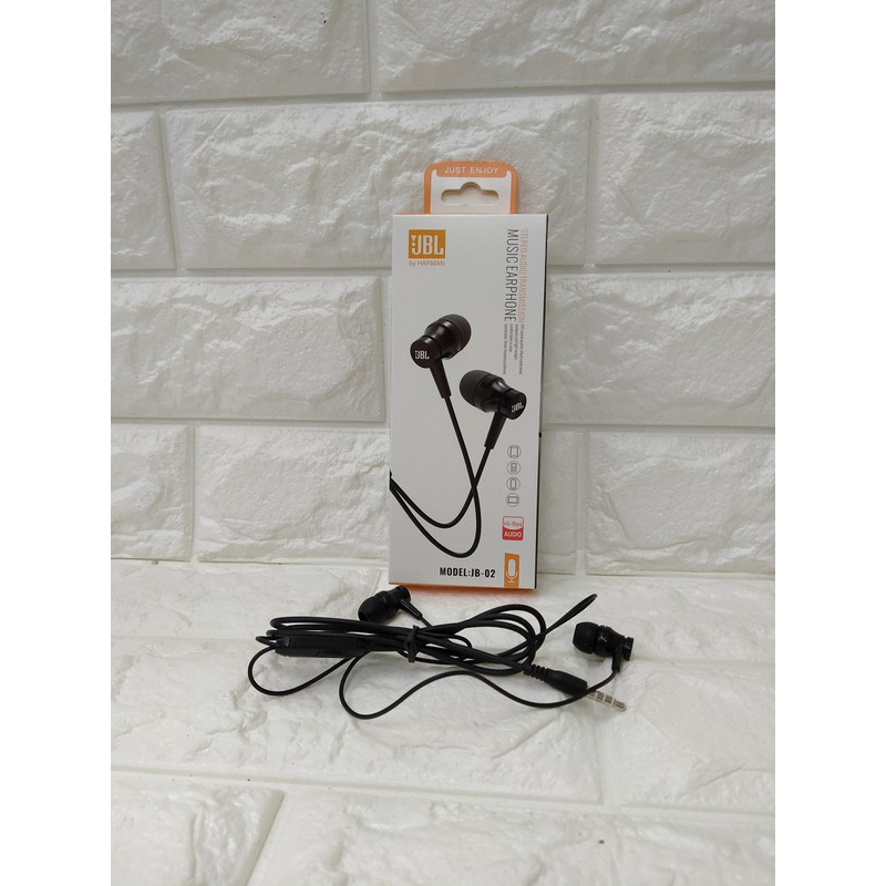 HF HANDSFREE HEADPHONE HEADSET EARPHONE JB-02 JB02 JB 02