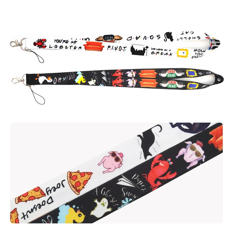 Hard Case Pelindung Kartu Nama Desain Drama TV US Dengan Lanyard Leher Untuk Dekorasi Ponsel