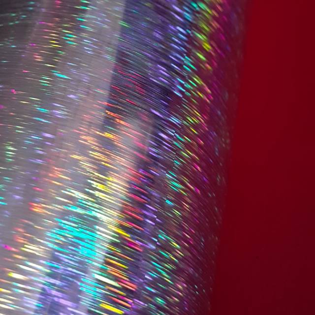 HOT STAMPING FOIL / HOLOGRAM FOIL / HOLOGRAPHIC FOIL MOTIF RINTIK HUJAN GRADE A CROWN 760 USA