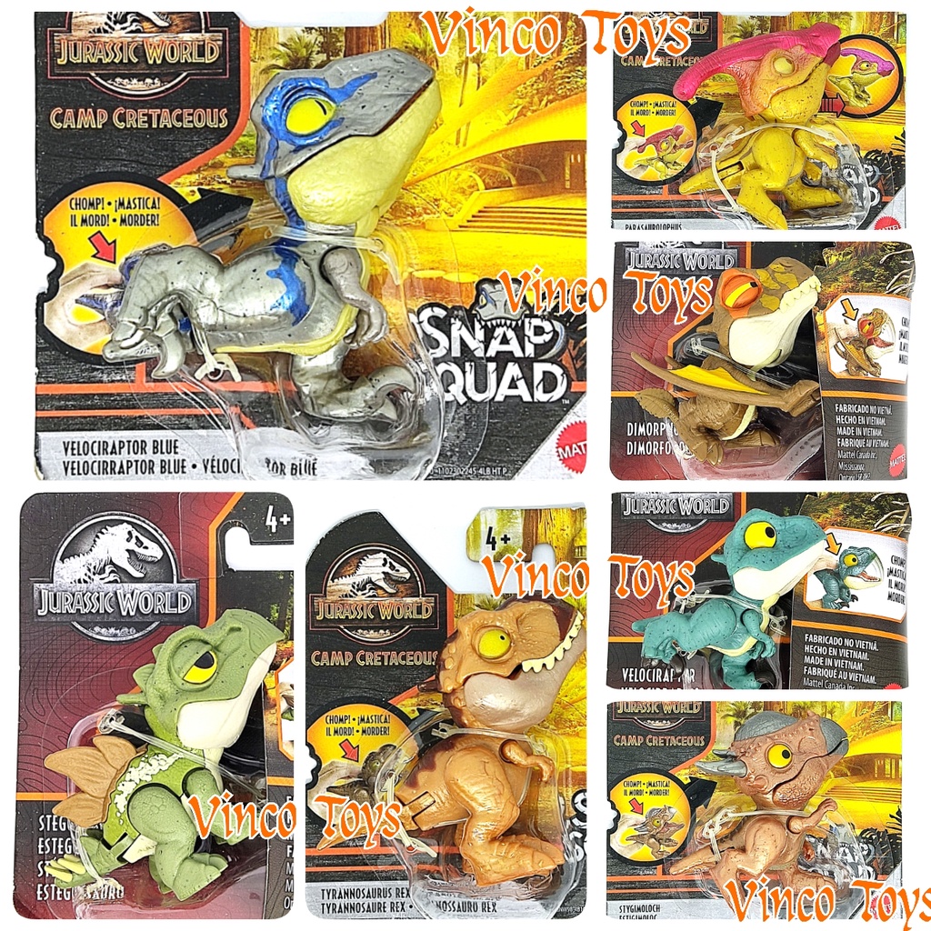 Jurassic World Snap Squad  Attitudes Blind Palk Mini Dino Mini action dino  mini dinosaurus Velocira
