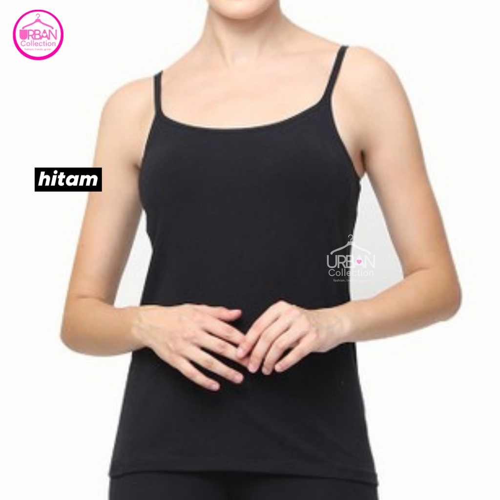 TANKTOP TALI KECIL SUPER MURAH / TERLARIS / BASIC ONE TIE TANKTOP - SPANDEX 100%