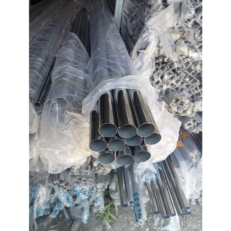 Pipa bulat stainless steel stainlis 1"inch 25mm 100cm/1meter/pipa gantungan