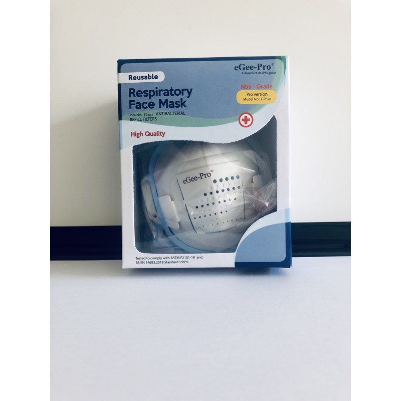 Masker N95 Premium eGee-Pro GP620 + 50 pcs Refill Filter Cartridge