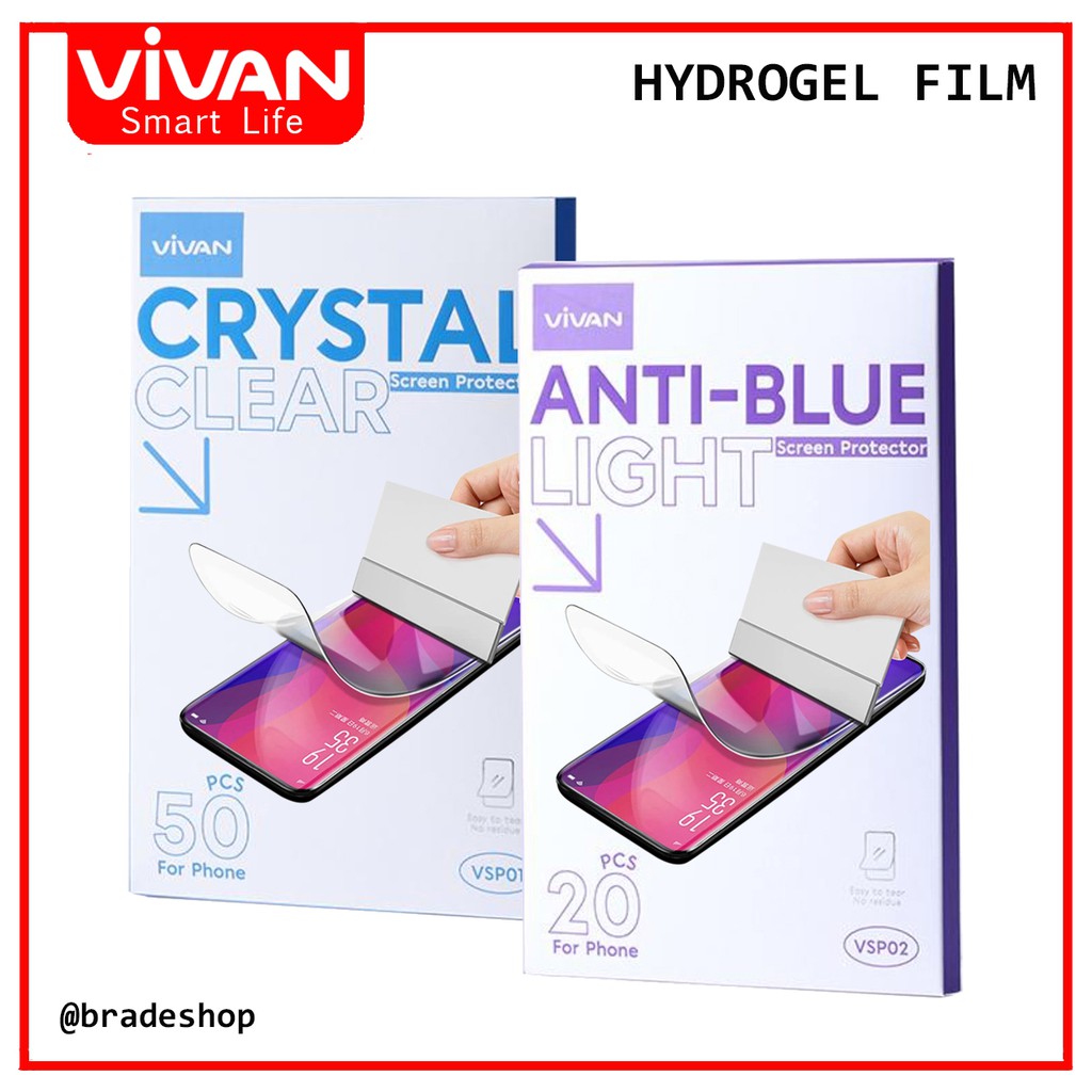 Anti Gores Hydrogel Vivan All Tipe Bening - Anti Glare - Anti Blue Light Infinix Oppo Vivo Apple dll