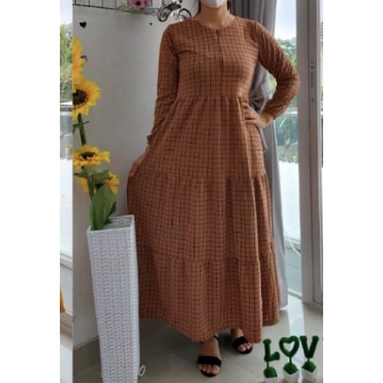 Longdress Wanita Kotak LongDress Kotak Gamis Kotak