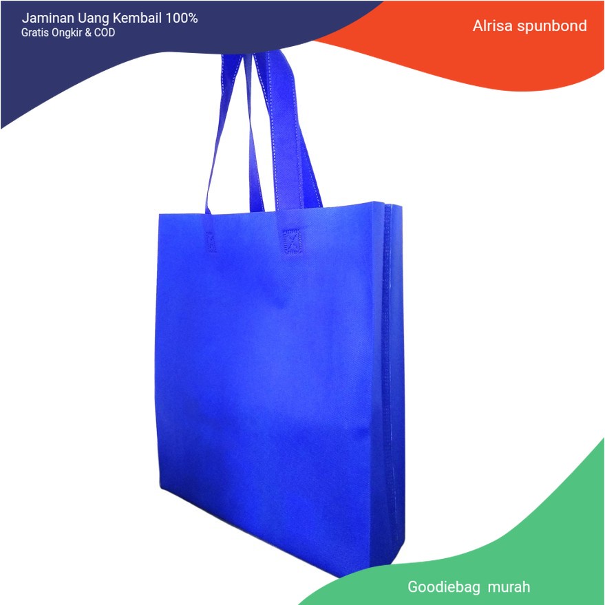 

Goodie bag Tas Spunbond Polos Tas bahan spunbond 40 29 8