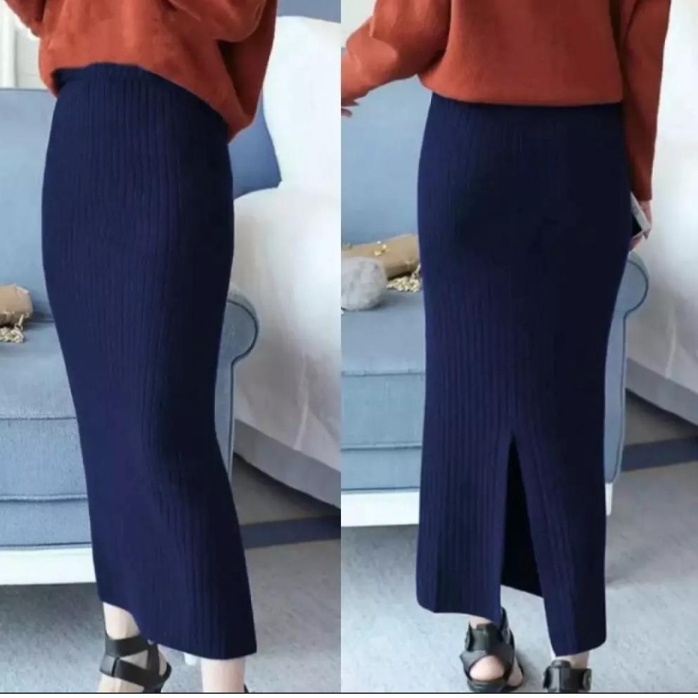 [Art. F6787] Rok span rajut panjang / rok rajut jumbo import / rok rajut panjang jumbo terlaris /ROK