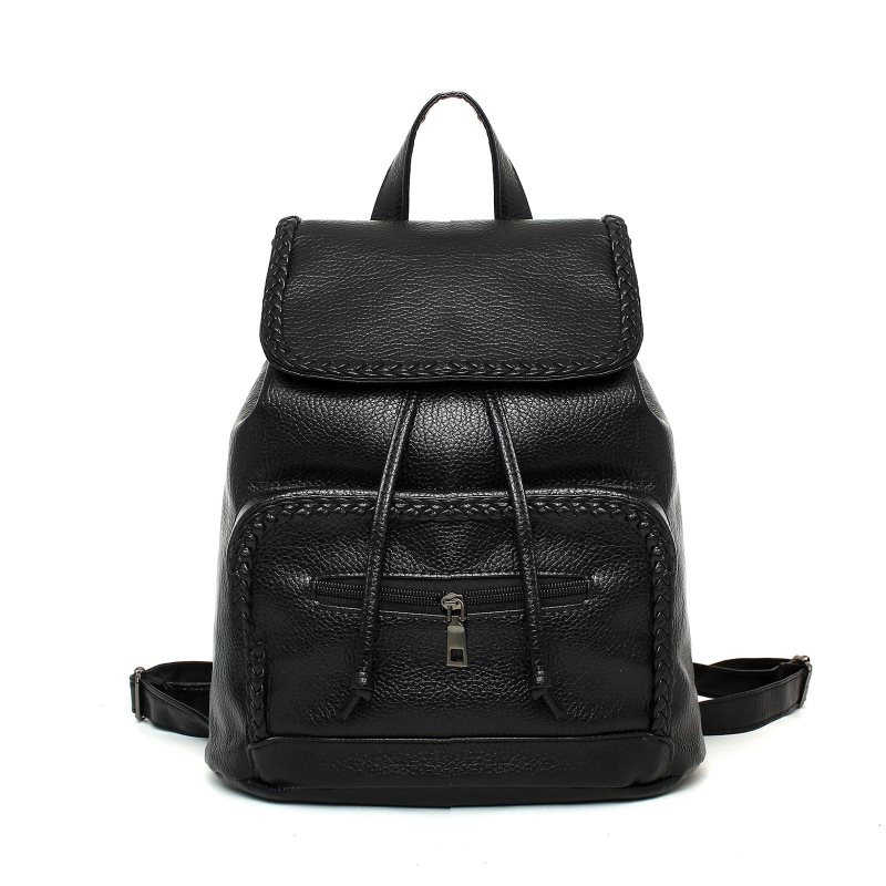 tas ransel perempuan wanita besar model serut lilit resleting belakang