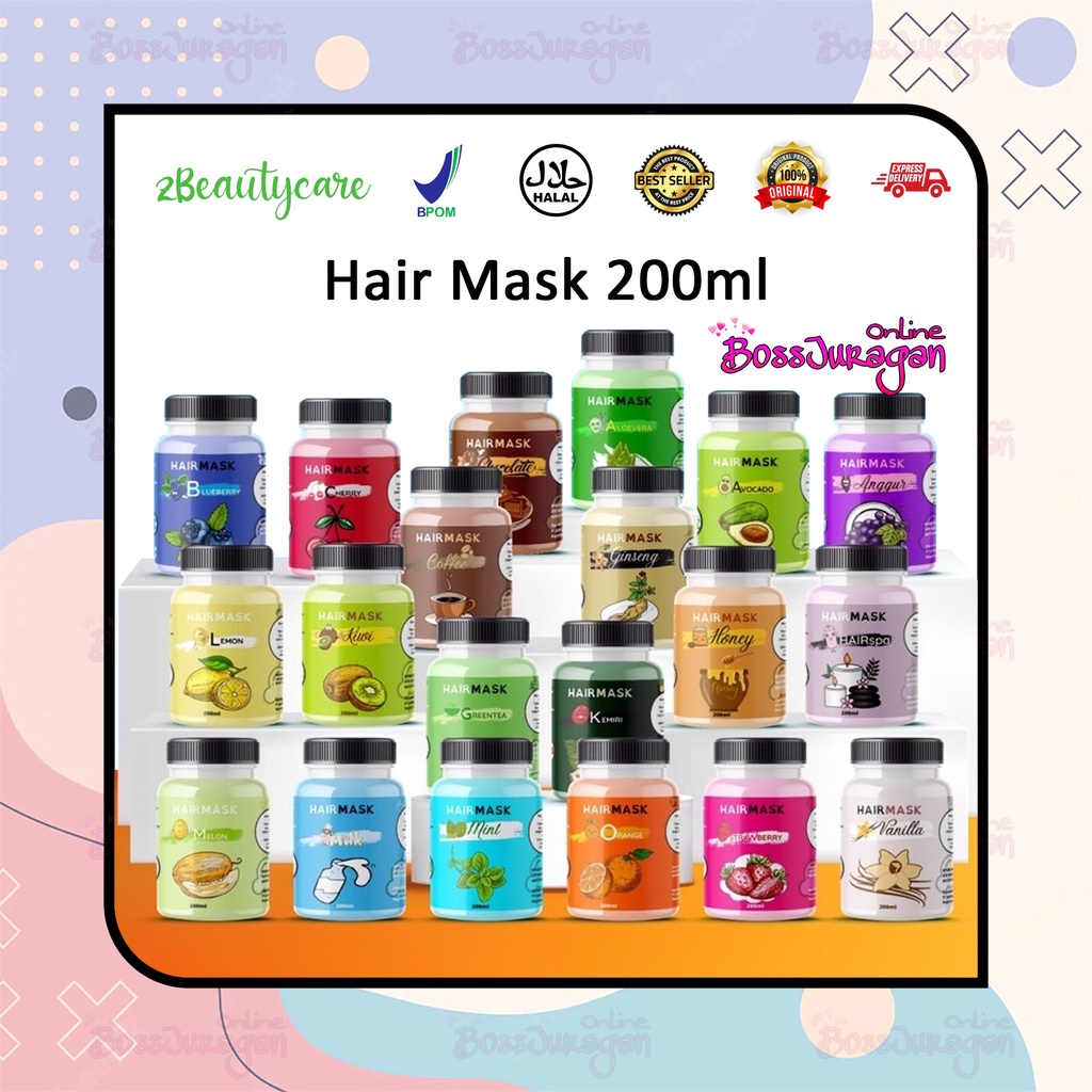 (BOSS) (BPOM) zBEAUTYCARE Hair Mask 200ml - zBeautyCare Hair mask Masker Rambut 200ml - Hairmask 200ml