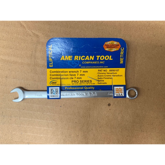 Kunci ring pas eliptical 7mm american tool 8956107