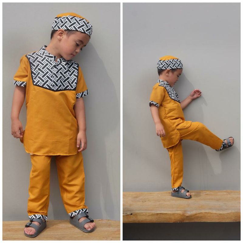 COD/BAJU MUSLIM ANAK/BAJU KOKO ANAK PILIH WARNA 1-5 TAHUN