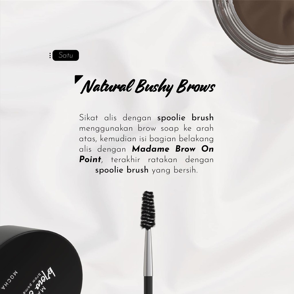 Madame Gie Madame Brow On Point – Make Up Eyebrow Pomade Cream Pensil Alis Waterproof || Madam Gie