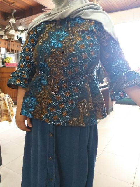 Maura Couple - Sania Ruffle Batik Couple Ori Ndoro Jowi Dnt