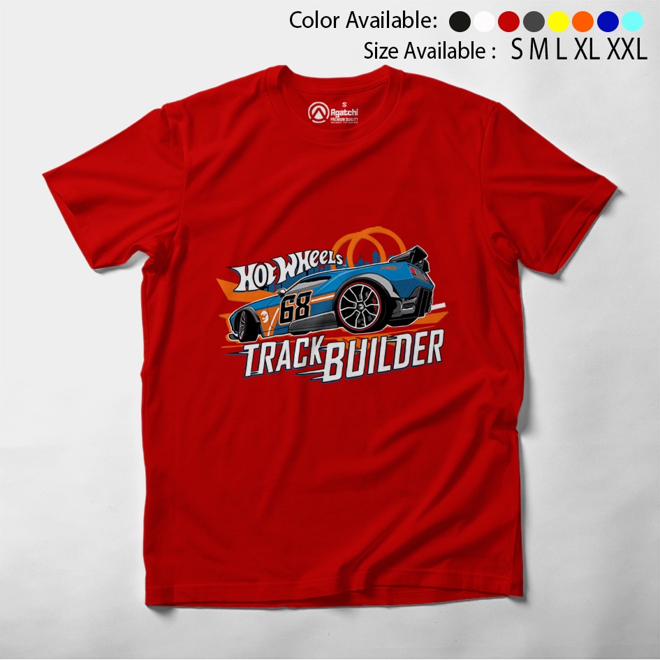 Kaos Atasan Anak Laki Laki Hotwheels Track Builder