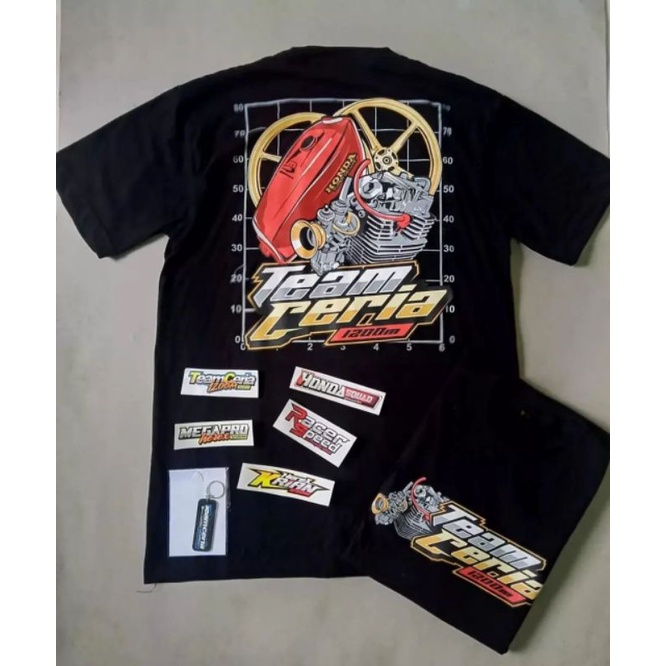 Kaos Team Ceria , Kaos Herex  , Free stiker Melimpah , Kaos Honda