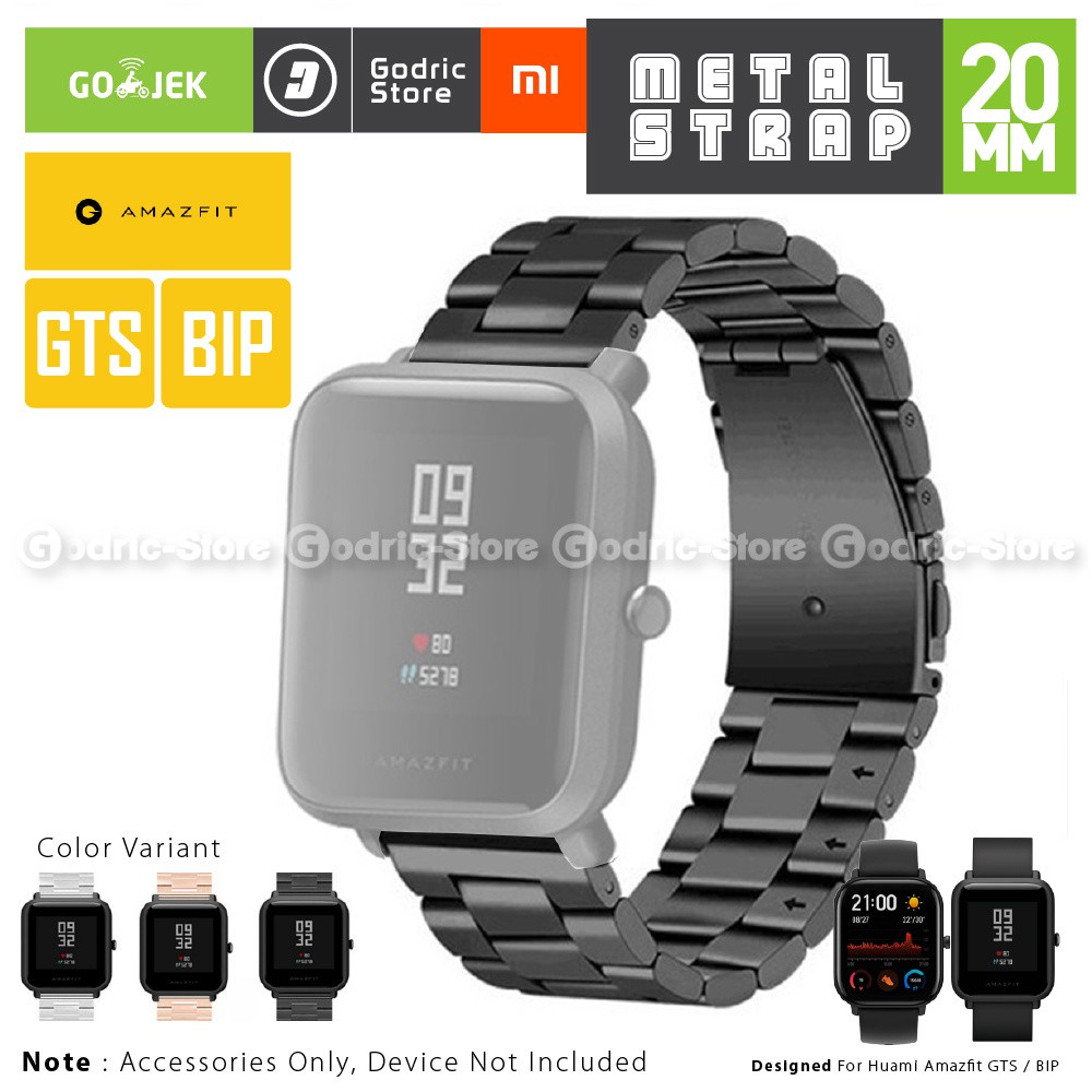 amazfit bip wrist size