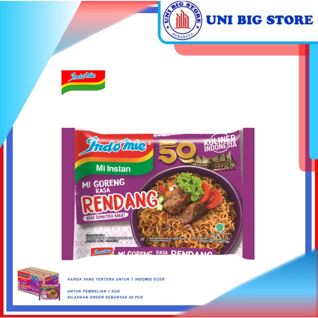 

Indomie Mie Goreng Rendang 90 gr