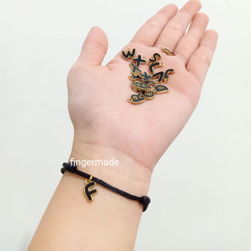 Fingermade Gelang Inisial Bentuk Huruf