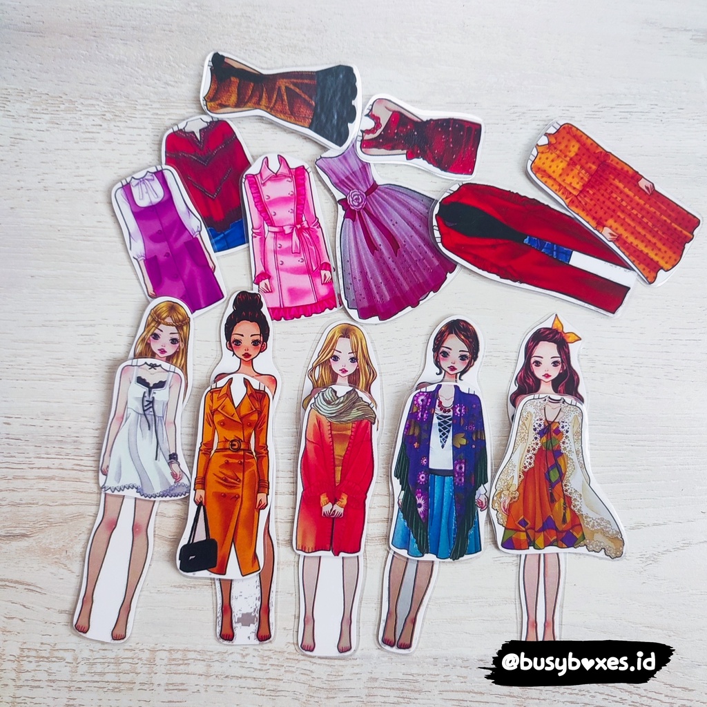 [busyboxes.id] Busy Page Paper Doll / Bongkar Pasang / Mainan BP