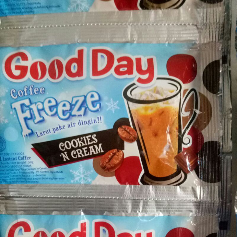 

Good day freeze 30g bijian