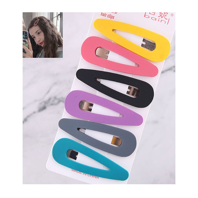 LRC Jepit Rambut Fashion Color Frosted Water Drop Hair Clip A58040