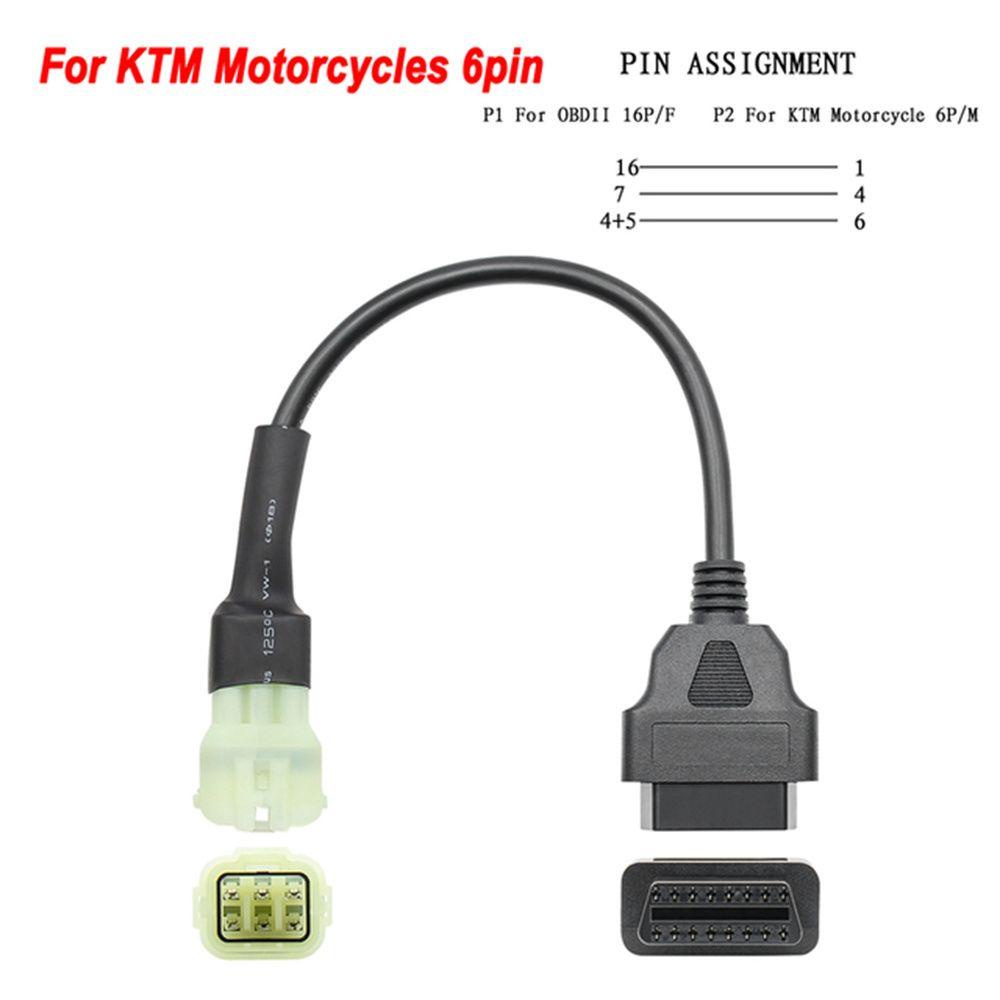 Lanfy Kabel Motor Motobike For KTM For HONDA Moto For SUZUKI For Ducati Diagnostics Connector OBD2 Extension Cable