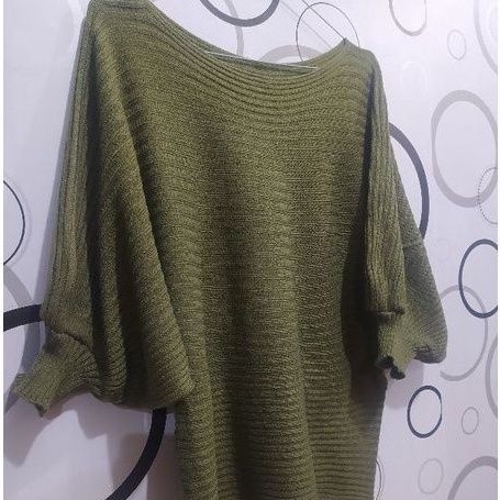 Sweater Rajut Batwing Kekinian - Kalong Rajut model terbaru - Cardigan Rajut Kalong terkini