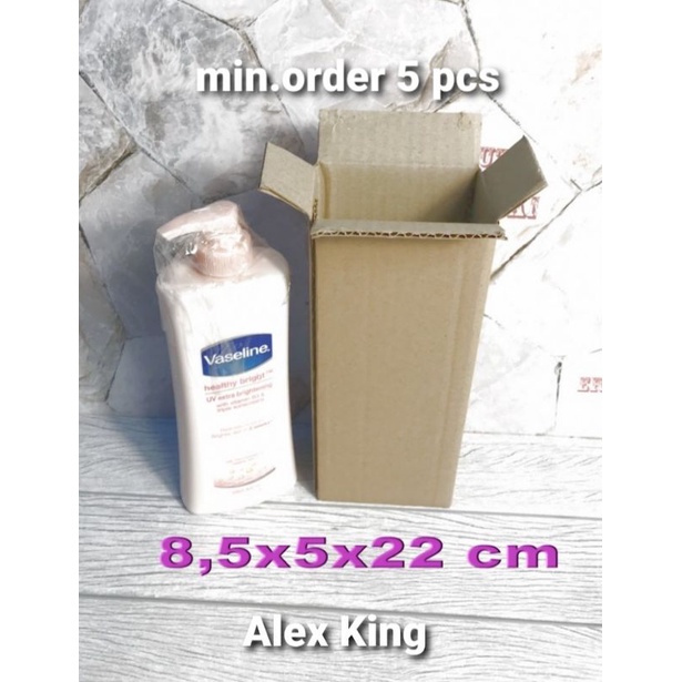 

Kardus / Box / uk. 8,5 x 5 x 22 cm / Karton Packing polos baru ST