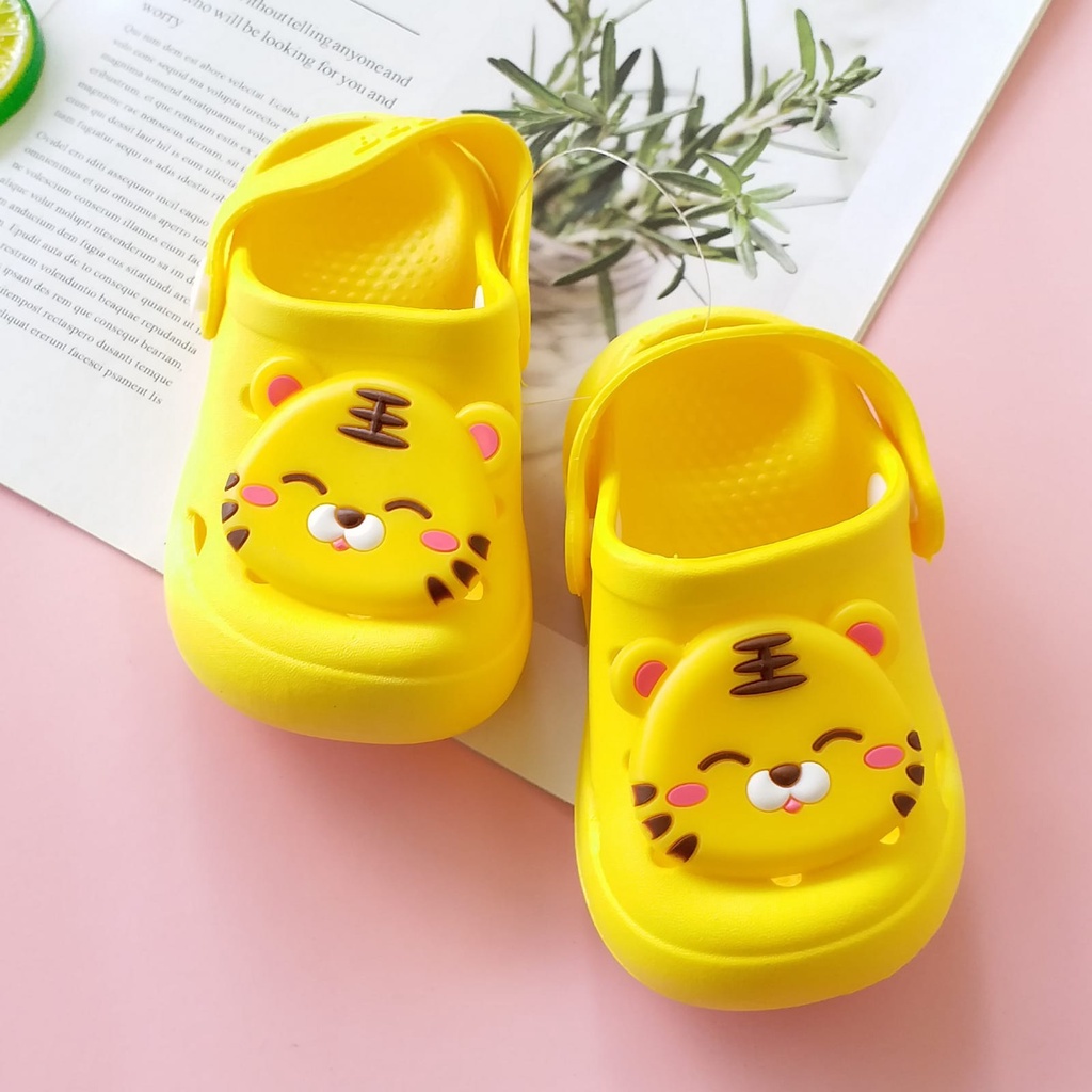 LittleAaron DINO&amp;TIGER Prewalker anak Sandal slop anak laki perempuan cewek import Sport Termurah Sendal Bayi Anak Cewek Cowok