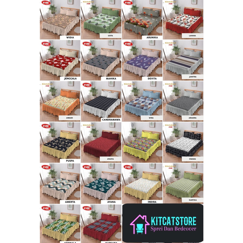 Sprei Rumbai Kintakun Dluxe Queen (160x200 140x200) Edisi Terlaris