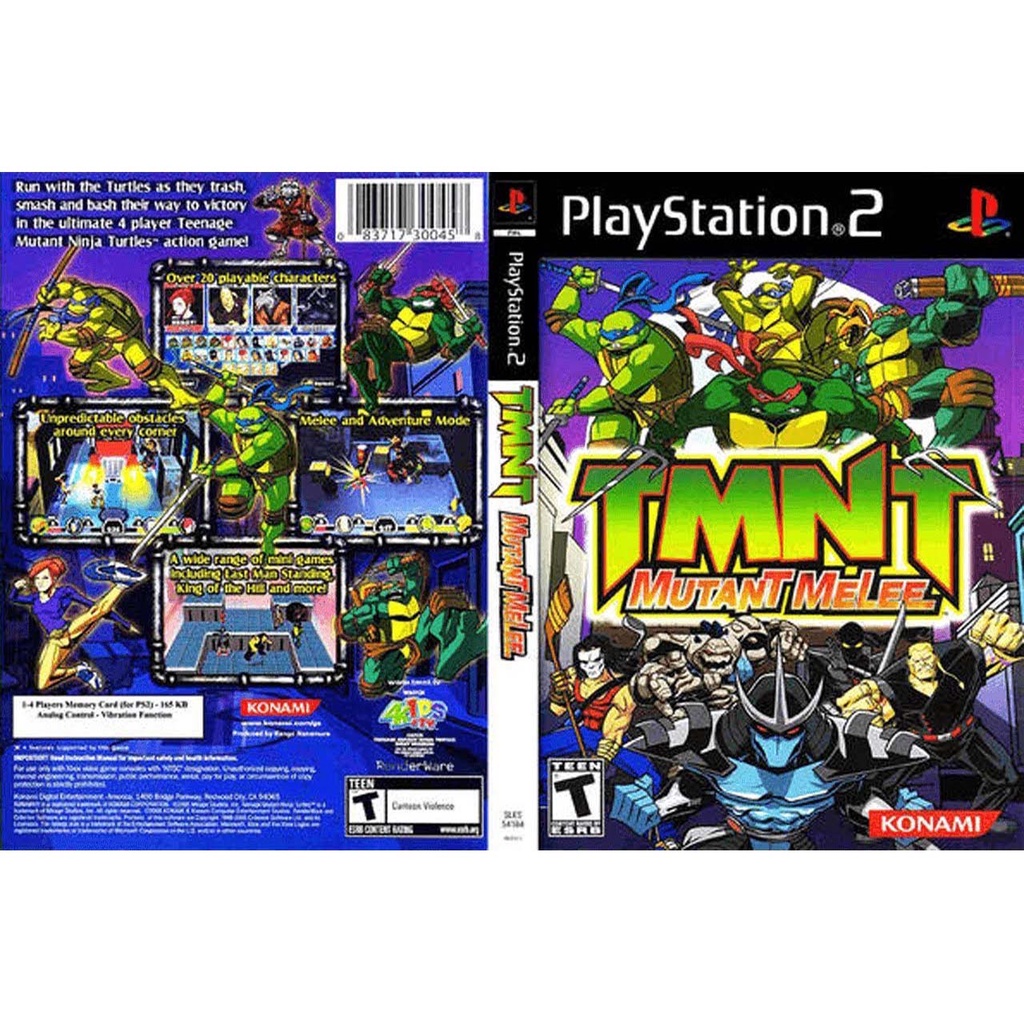 Jual Kaset Ps2: Teenage Mutant Ninja Turtles: Mutant Melee | Shopee ...