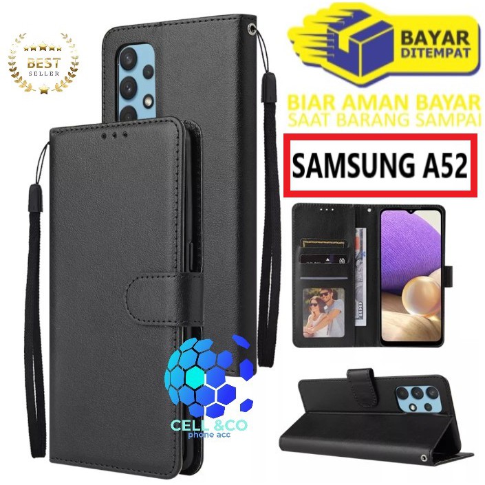 Flip cover SAMSUNG A52 Flip case buka tutup kesing hp casing hp flip case leather wallet