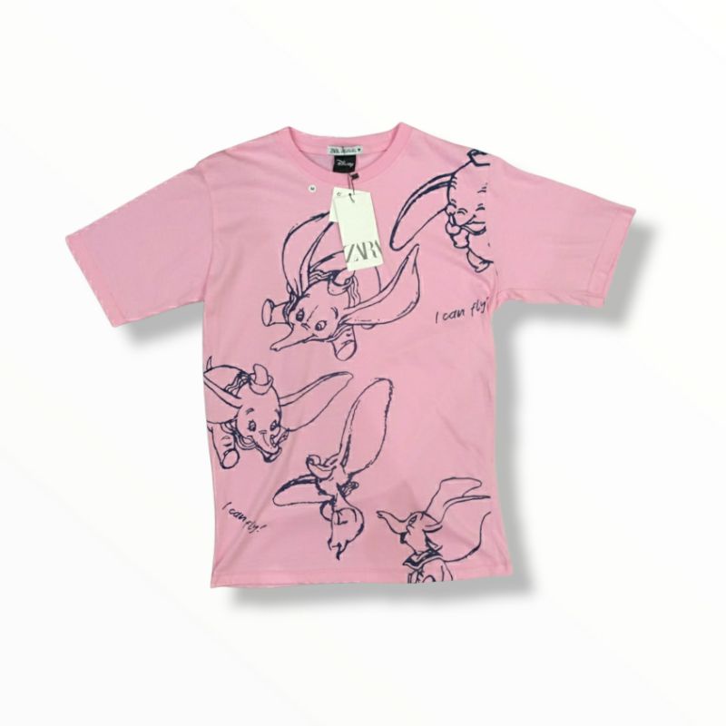 Zara x Disney Dumbo Pink T-shirt