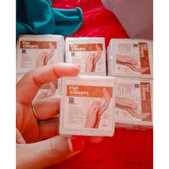 kojic collagen/ safron brightening soap/ sabun safron