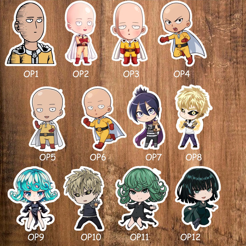 Sticker Stiker Anime One Punch Man Saitama Seri 1 Shopee Indonesia