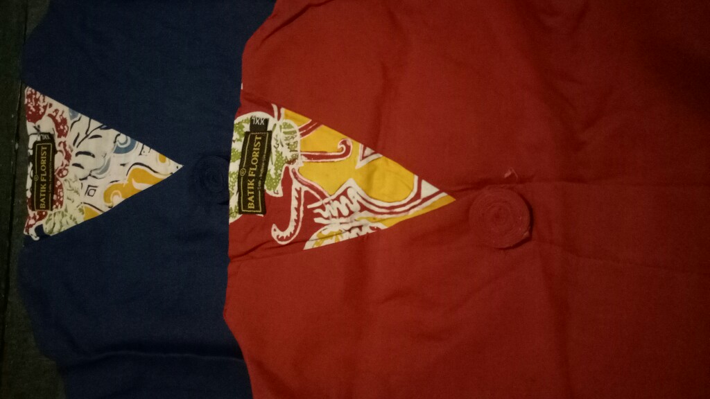 Batik Tunik / Tunik Batik Warna Merah Tunik Batik Denada Bahan Katun Lapis Tricot