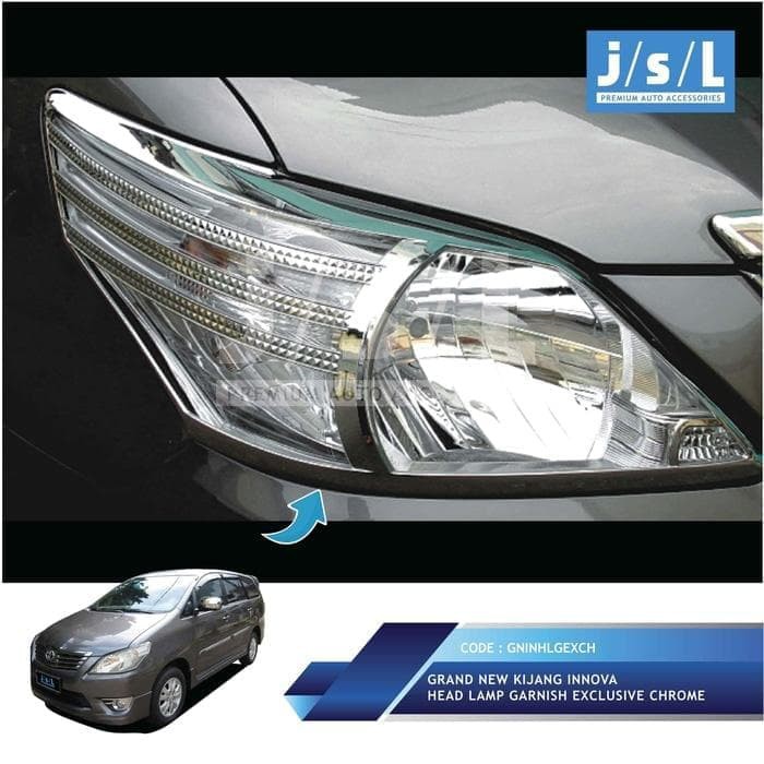 Garnish Lampu Depan Grand Innova Model Exclusive