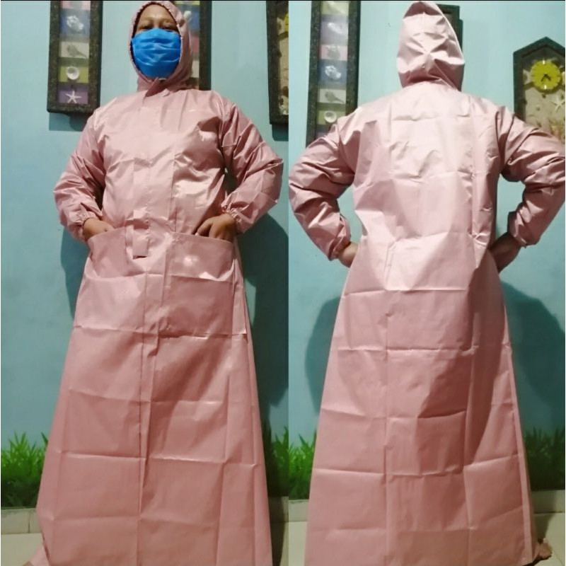 APD Gown parasut Import saku waterproof bisa dicuci
