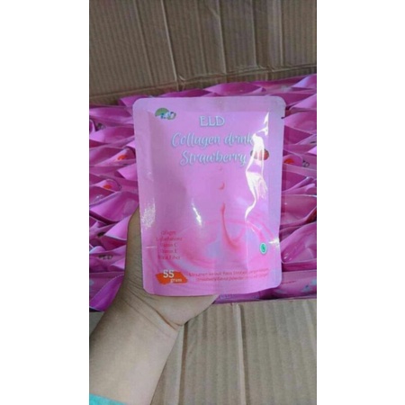 

ELD Collagen drink Strawberry termuraaaahhhhhh