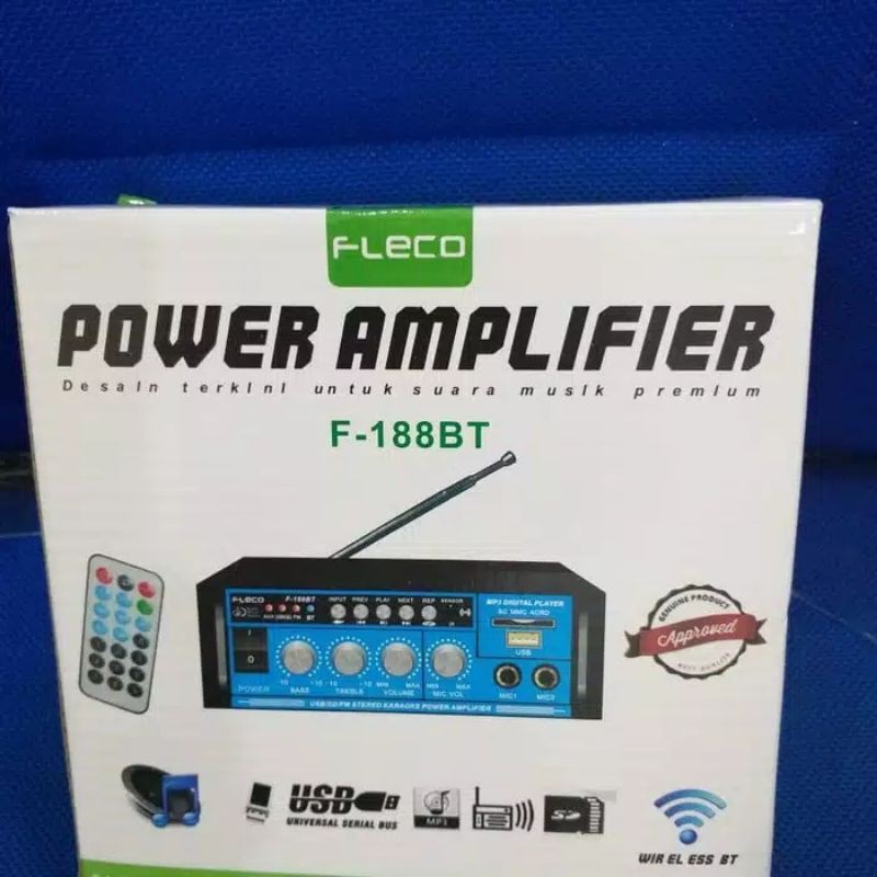 COD Amplifier Fleco F-188BT/Amplifier Bluetooth/Power Amplifier Fleco F 188BT/Amplifier Salon