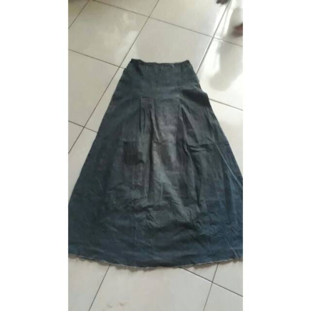 Rok jeans panjang pl