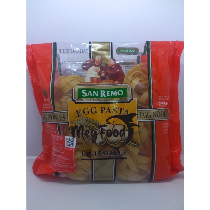 

Sanremo Egg Pasta Tagliatelle 250 gr
