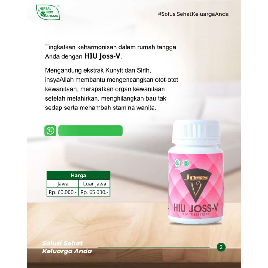 

HIU JOSS V Herbal Kembali Gadis, Obat Herbal Keputihan