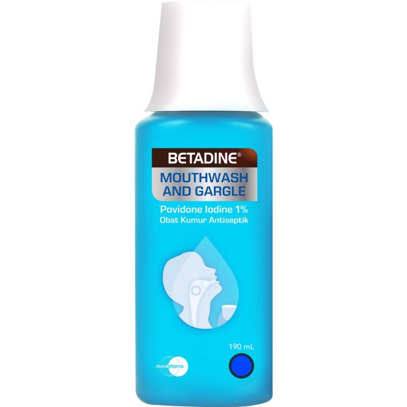 BETADINE GARGLE 190ML BETADINE KUMUR BETADINE MOUTHWASH AND GARGLE BETADINE OBAT KUMUR ANTISEPTIC BE
