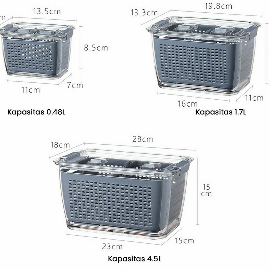 Box Freshkeep 4in1 Fresh keep Container Food Storage 4 in 1