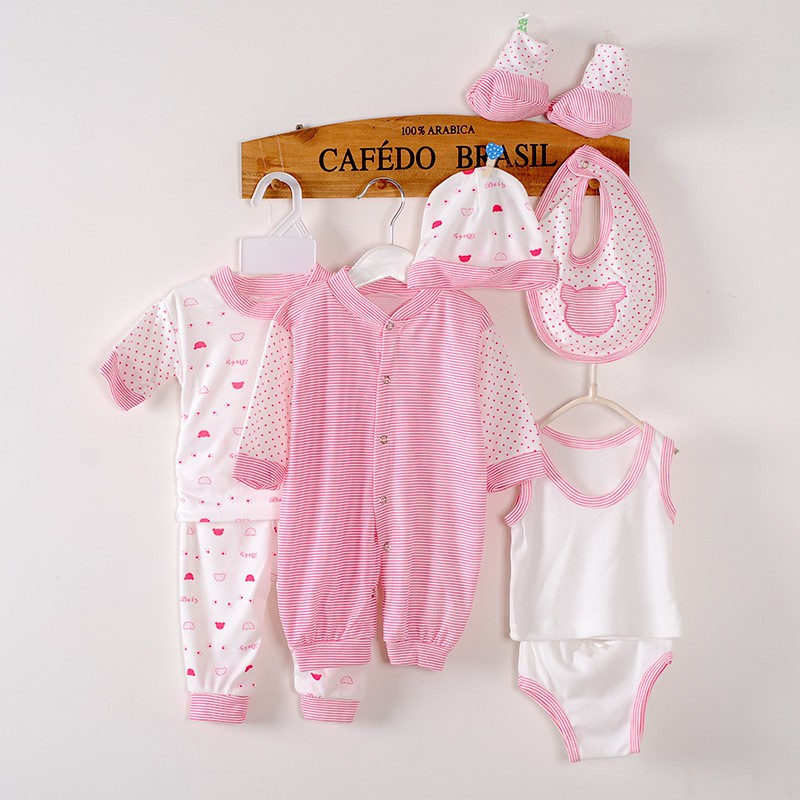  COD Baju  bayi  0 6 Bulan Set Pakaian bayi  pola  cetak lucu 