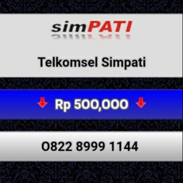 NOMOR CANTIK SIMPATI 0822 8999 1144