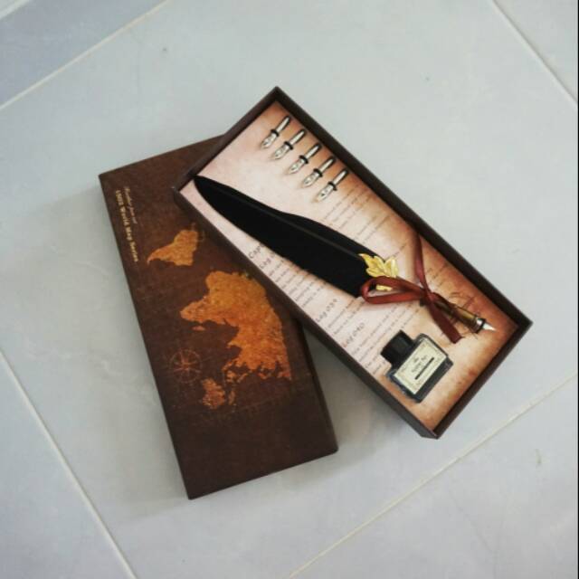 

Calligraphy Quill Pen - Set of 5 - Pena Bulu