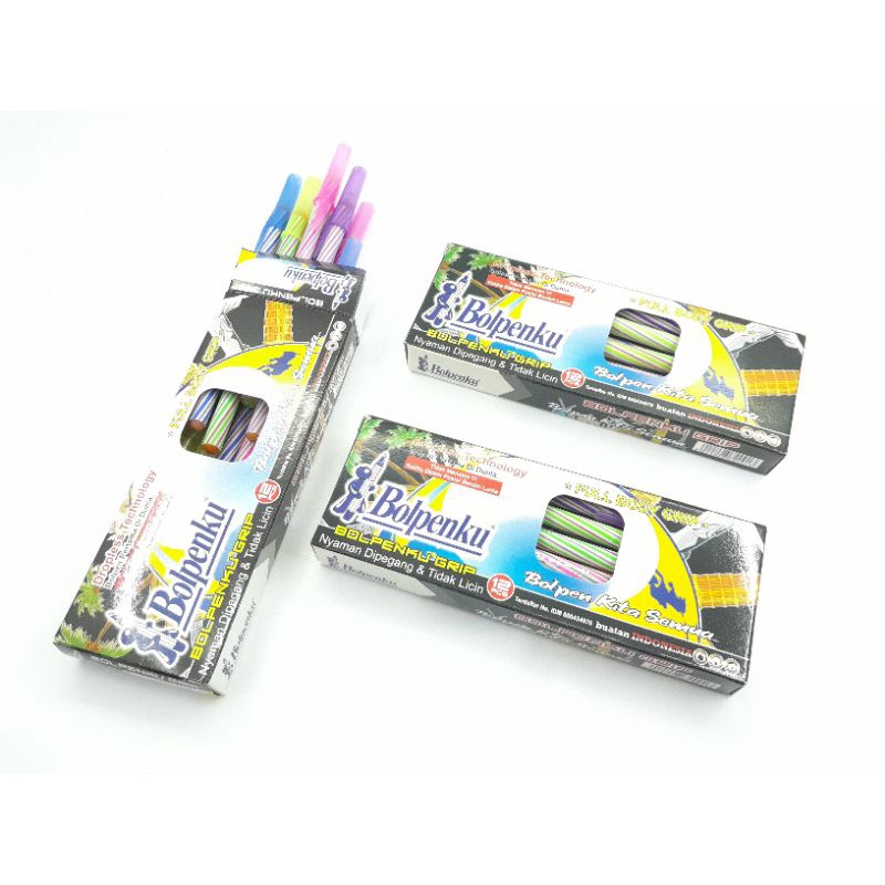 

Pen Ballpoint Pulpen Ulir Bolpenku Hitam ATK Stationery