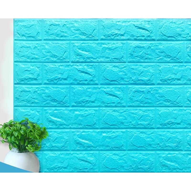 Wallpaper Tembok Dinding 3D Model Batu Bata Putih/Walpaper Tembok Dinding Untuk Mempercantik Ruangan-Tosca